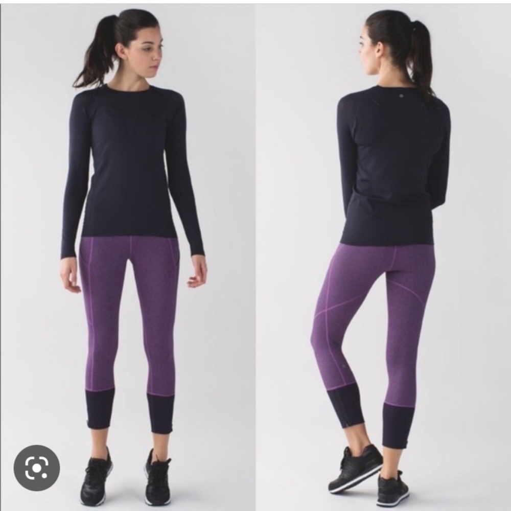 Lululemon rebel  runner crop leggings womens